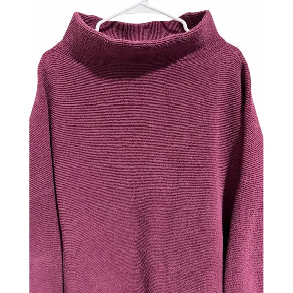 Free People Ottoman Slouchy Tunic Pomegranate Women's Size Large‎ - Image 3