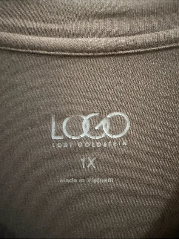 LOGO by Lori Goldstein 1X Colorblock Tunic Top with Pockets - Image 3