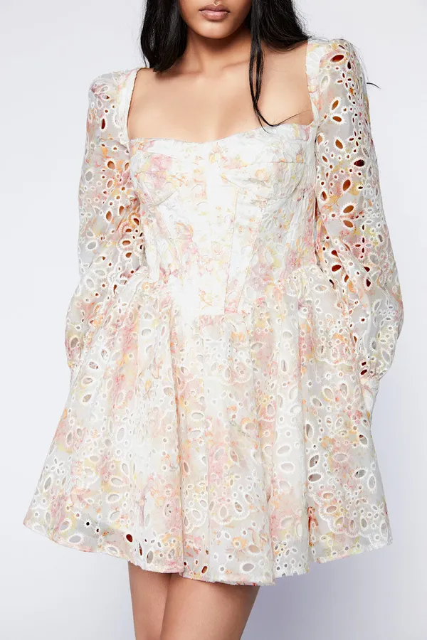 Bardot Lace Dress Mini - Image 2