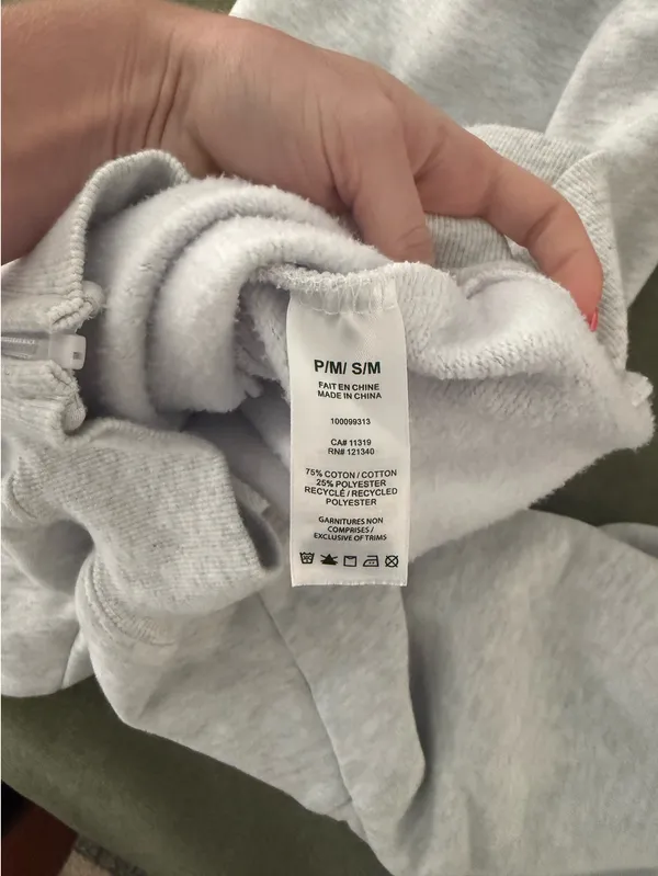 Cropped Garage Hoodie Zip-Up Grey - Image 4