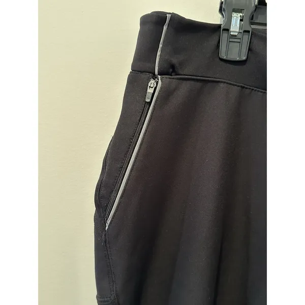Title Nine Black Pants Ankle Zippers Pockets Size L Large EUC! - Image 3