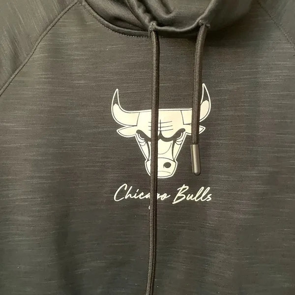 Chicago Bulls black sweater cowl neck comfortable sweater sports athletic - Image 2