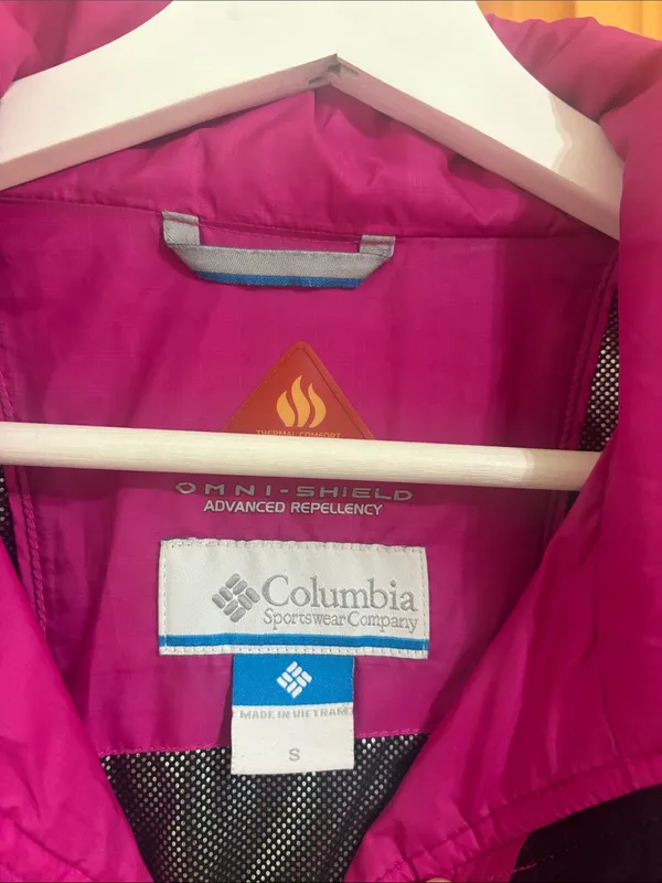 Columbia Size Small Vintage Y2K Pink Winter Jacket - Image 3