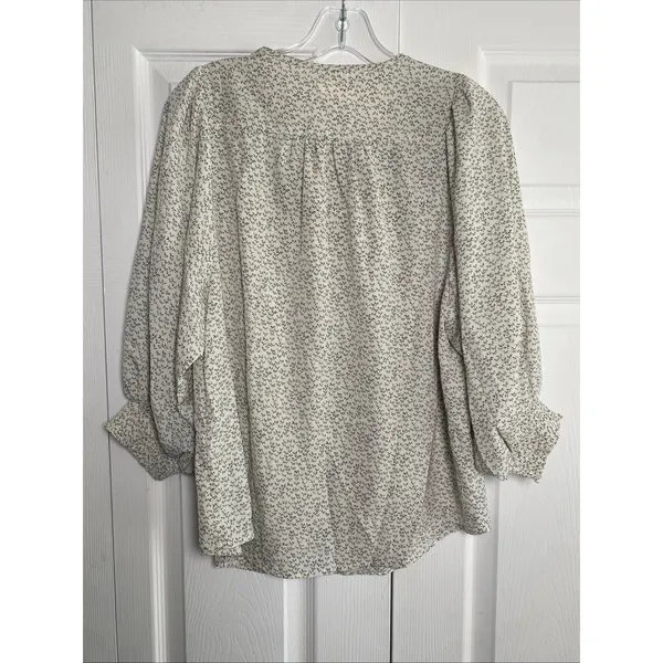 Bohme Blouse Size Small Womens‎ Smocked Blouse Cottagecore Feminine - Image 8