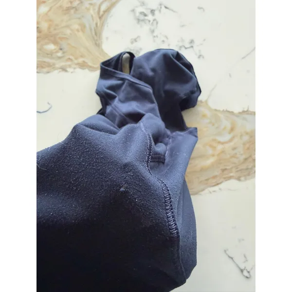 Athleta Womens Navy Blue Racerback Workout Tank Top Size S Cutout Back‎ - Image 5