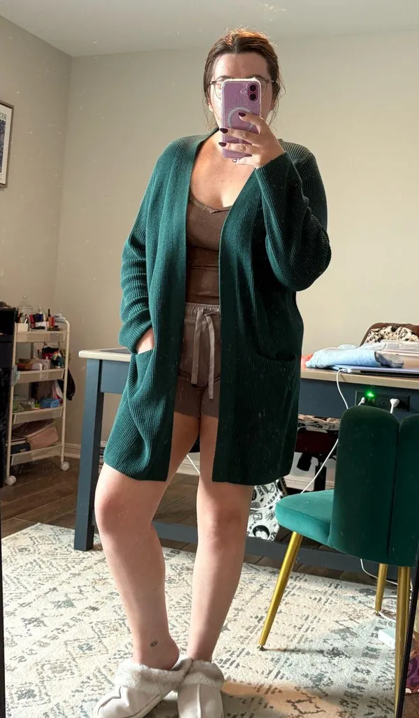 Old Navy Cardigan- Green/Blue - Image 3