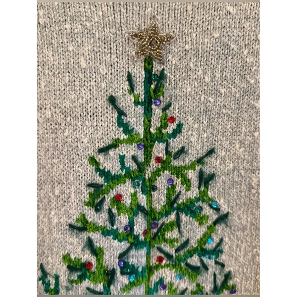 Vtg Design Options Philip & Jane Gordon Womens Christmas Sweater Size M/L Santa - Image 10