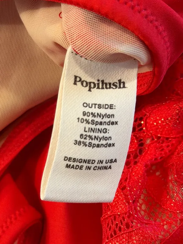 NWT Popilush Shapewear V-Neck Sleeveless Sculpting Lace Bodysuit - Image 7