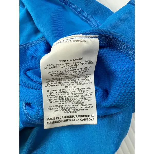 Nike Dri-FIT Tank Top Athletic Racerback Built-In Bra Blue‎ Size M - Image 5