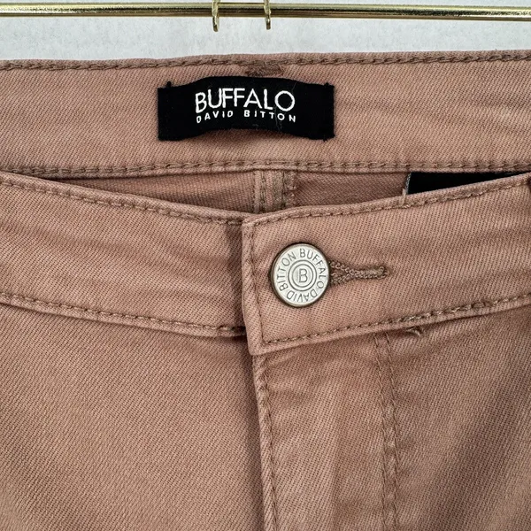 Buffalo David Bitton Havana Pants Women 10/30 Mauve Brown High Rise Ankle Skinny - Image 5