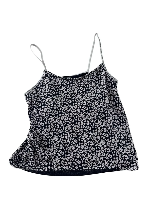 Calvin Klein Black & White Leopard Print Cami Short Pajama Set xl - Image 5
