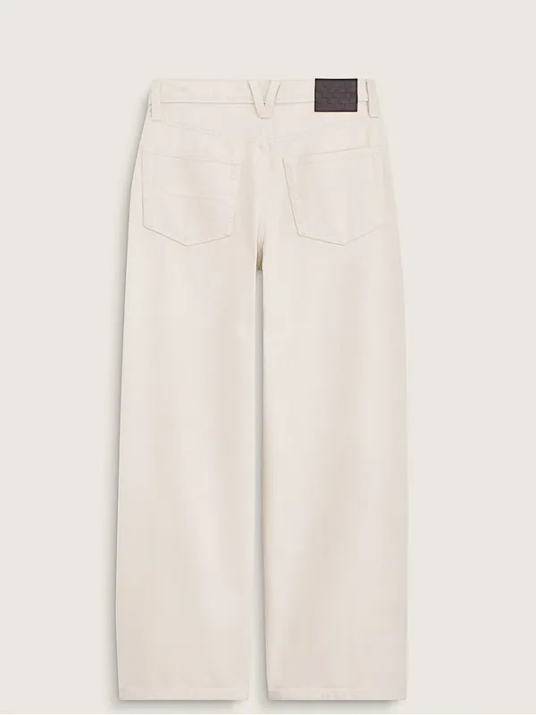 NWT VANS Check-5 Low Rise Extra Baggy Jeans In Ecru SZ-30 - Image 6