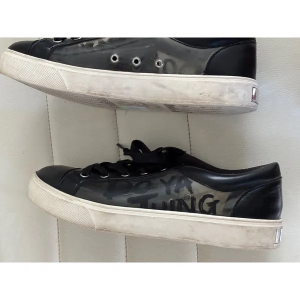 Aldo Womens‎ Do Ya Thing Clear PVC Black Low Top Sneakers Size 7.5 EUR 38 - Image 7