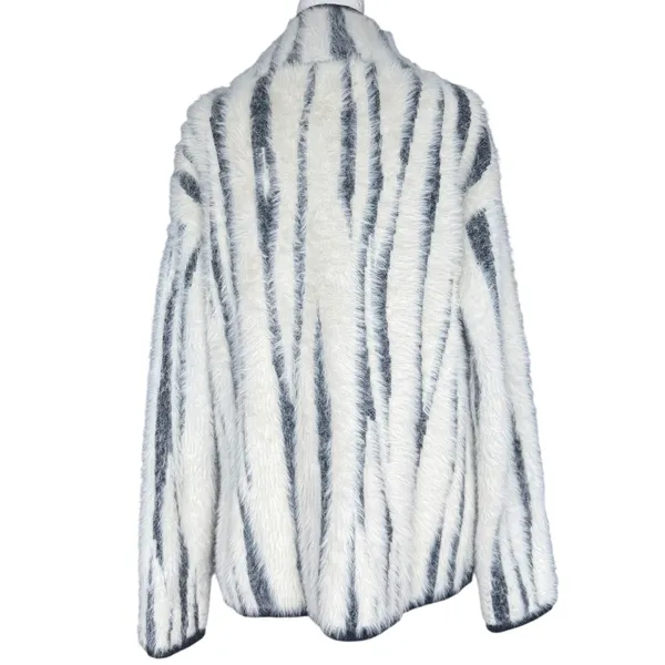 Anthropologie Cindy Eyelash Zebra 1/2 Zip Pullover Sz S‎ - Image 5