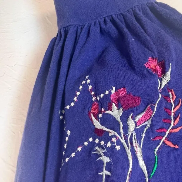 Free People Lita embroidered cutout long sleeve top size m - Image 11
