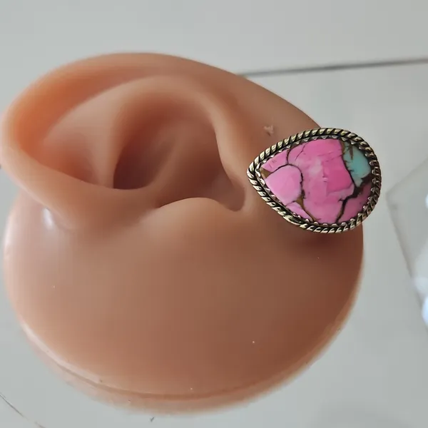 Cotton Candy Turquoise Earrings - Image 5