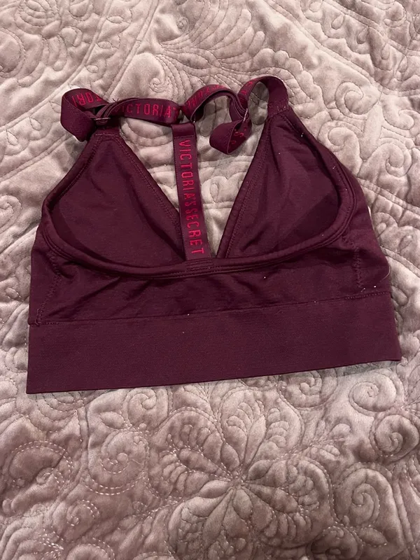 XXS Victoria's Secret Deep Plum Seamless Bralette - Image 2