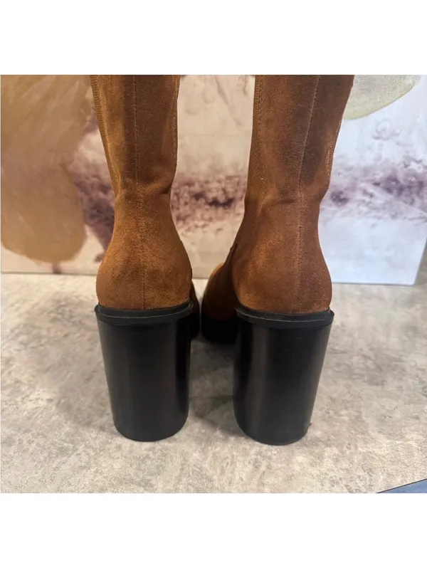 Chelsea & Violet Filip Suede Chelsea Boots, Size 10 M - Image 5