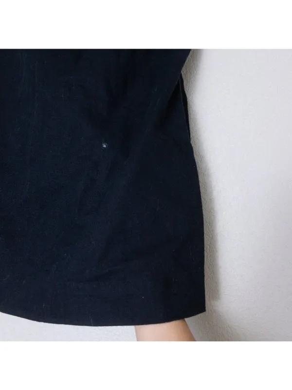 Free People free-est Essentially The Best Cotton-Linen Mini Dress XS Black - Image 6