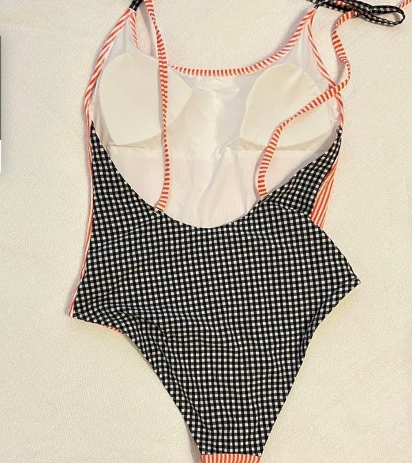 Aerie Red White & Blue One Piece Swimsuit - Image 3