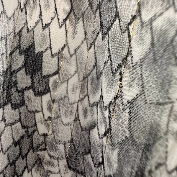 She + Sky Women Size-L Gray White Maxi Dress Snake V Neck‎ Summer - Image 7