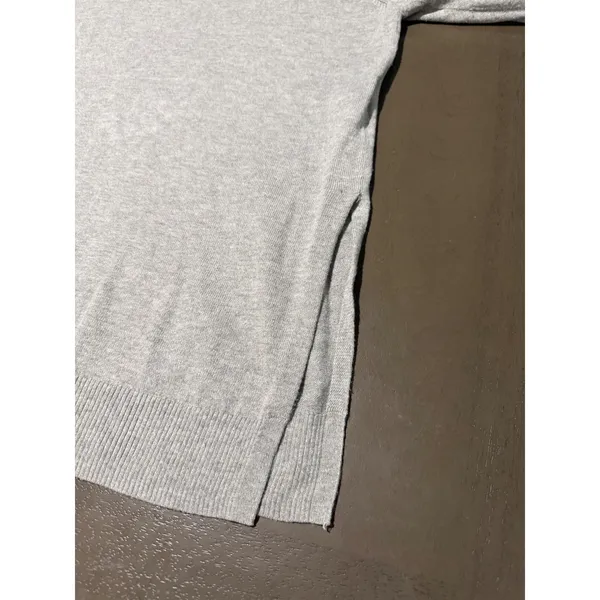 Gap Women's Gray Crew Neck Long Sleeve Cotton Viscose Blend Sweater Size L - Image 8