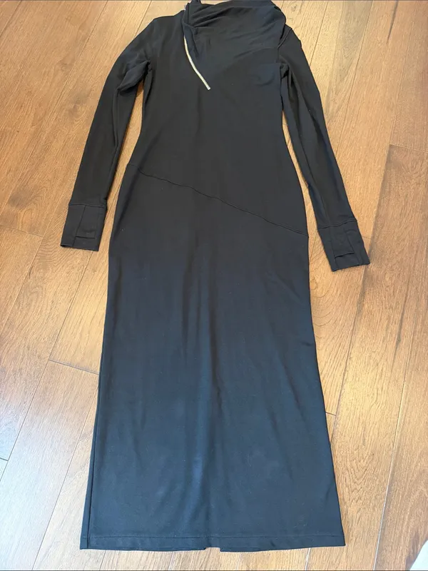 MARELLA Black Long-Sleeve Broome Dress Size Large NWT - C71-015 - Image 2