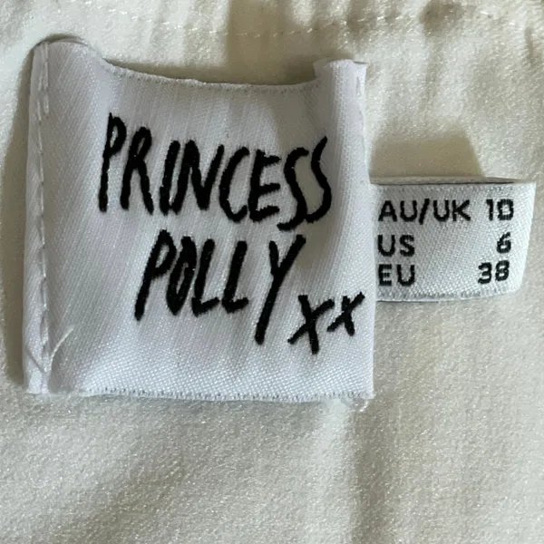 Princess Polly Beige Sleeveless Cami Pleated Bustier Corset Crop Top Size S - Image 5