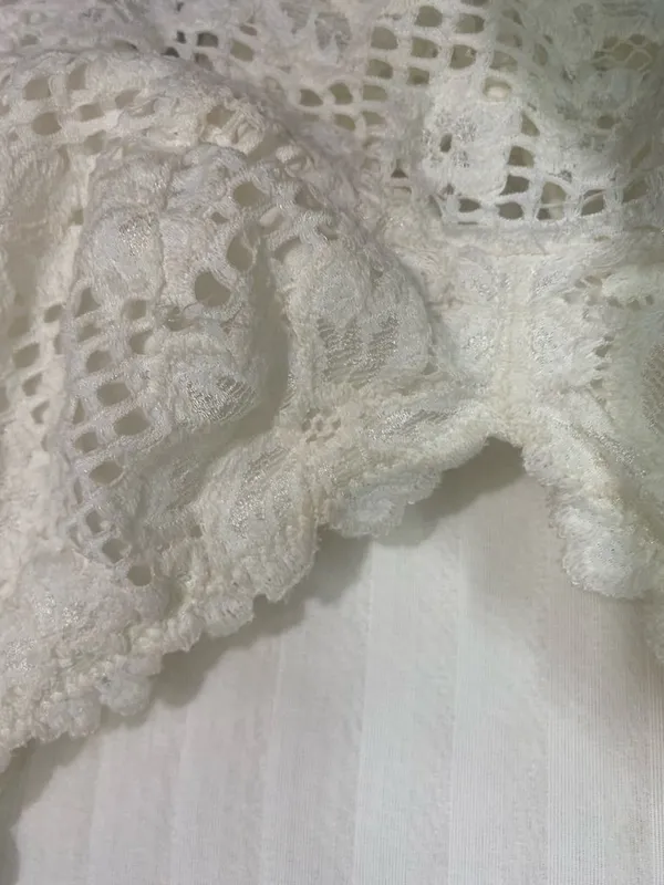 aerie Cream Crochet Lace Bralette - Image 7