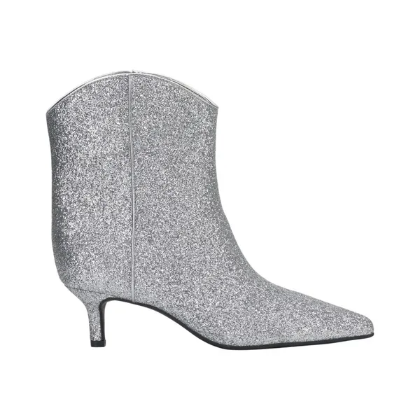 On 34th Women Glitter Aatira Tulip Booties 10019682200 Silver Glitter 5.5M - Image 8