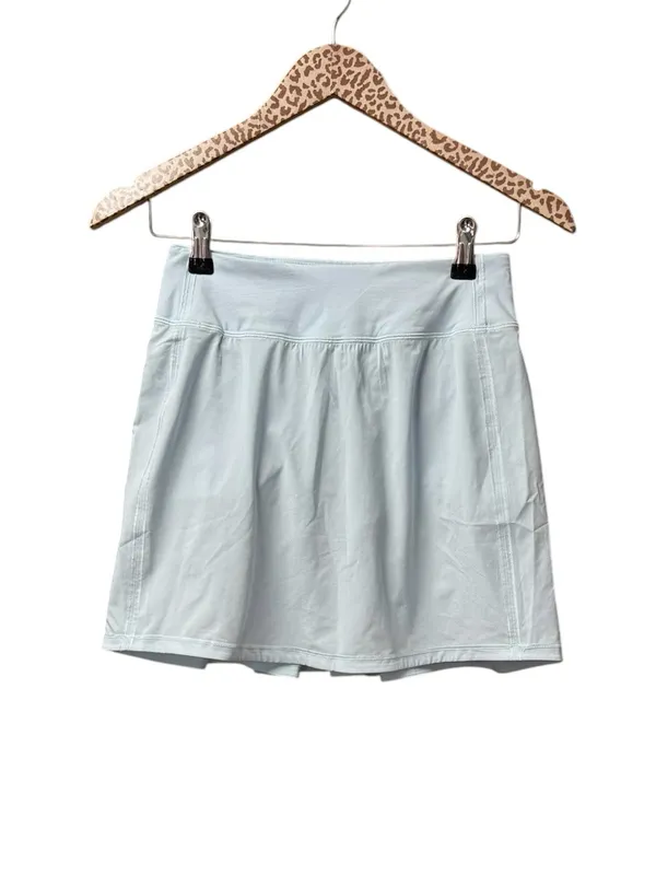 Lululemon Pace Rival Skirt Skort Midrise Pull On Extra Long Powder Blue 2 W8AAFS - Image 4