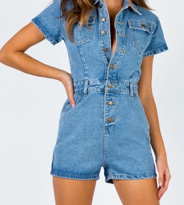 Lioness Denim Romper - Image 6