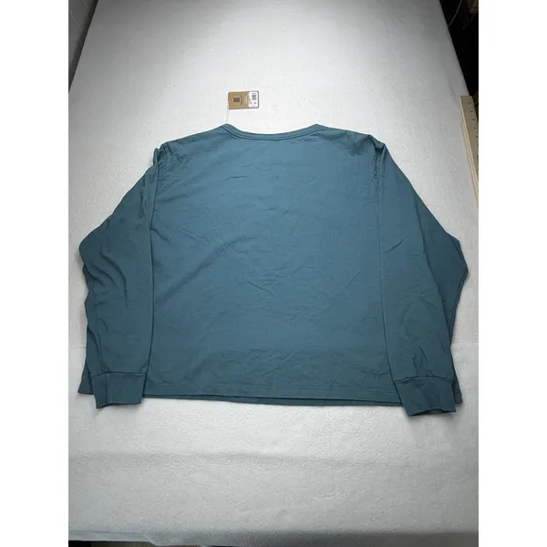 Patagonia Women's Long Sleeve Cut Pocket T-Shirt Wetland Blue XL NWT - Image 2