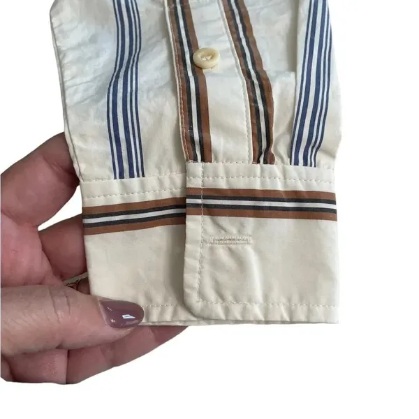 Madewell Oversized Ex-Boyfriend Swing Shirt in Roeser Stripe Size Small‎ - Image 5