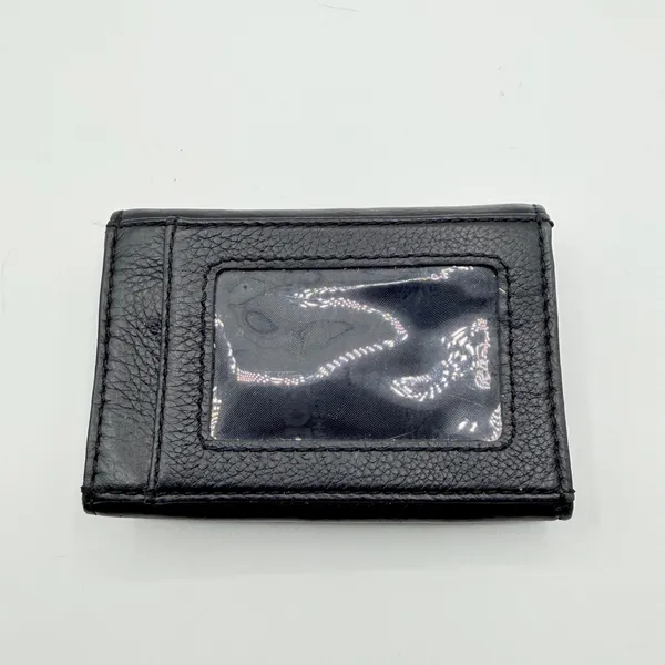 Michael Kors Jet Set Fold Over Coin Purse Card Case‎ Wallet Womens S Black - Image 9
