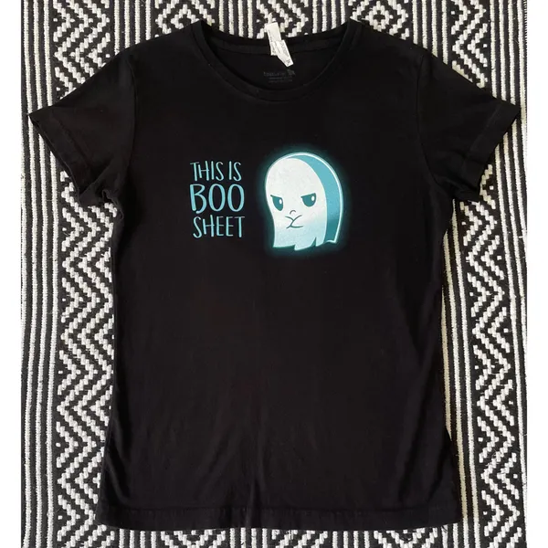This Is Boo Sheet Graphic Tee Black Size M - Image 7