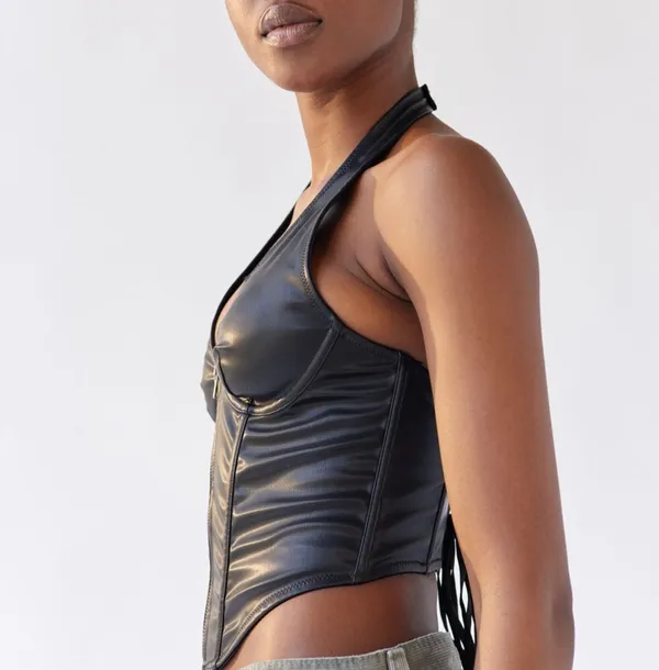 Urban Outfitters Leather Corset Top - Image 6