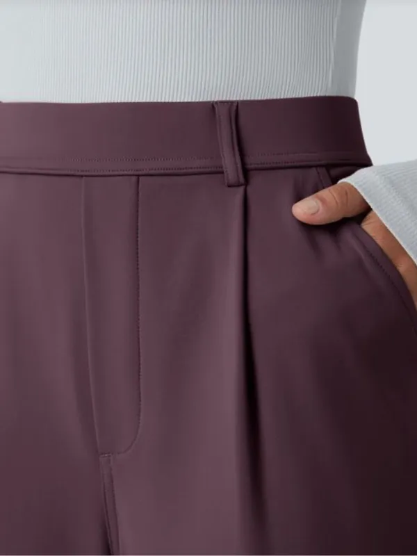 NWT HALARA Flex™ DayStretch High Waisted Pocket Straight Leg Work Pants Wide - Image 4