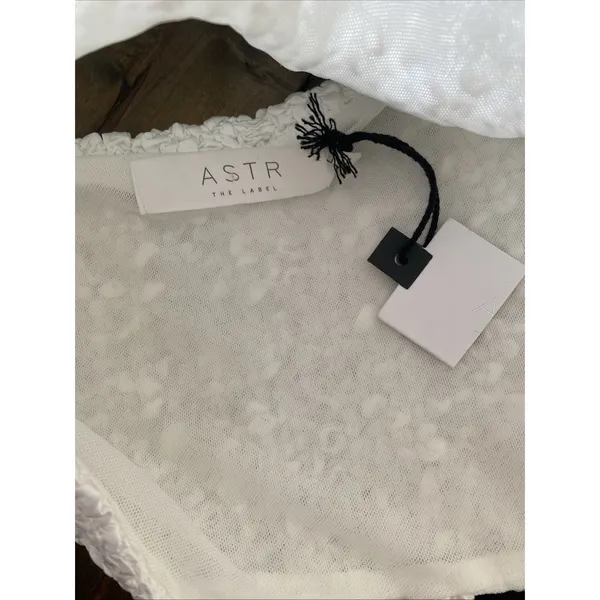 ASTR The‎ Label Popcorn Bustier Crop Top Womens Size S White Y2K NEW Coquette - Image 5