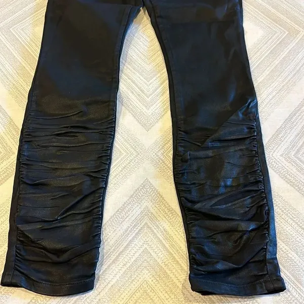 Joe’s Jeans Black Coated The Charlie High Rise Skinny Ankle Scrunched Jeans - 26 - Image 3