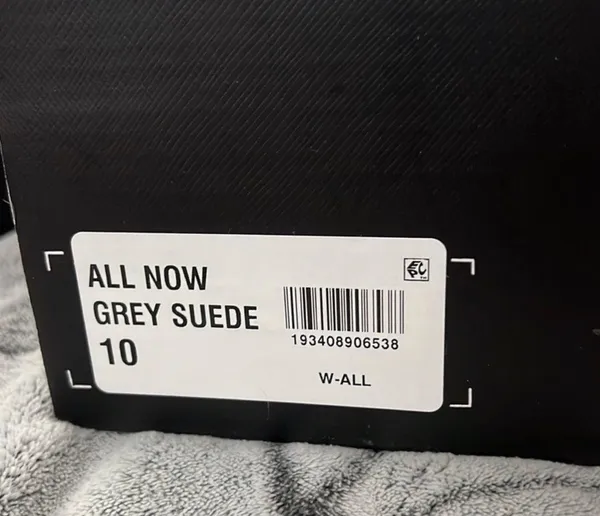Steve Madden x Winnie Harlow All Now Grey Suede Sneakers - Image 3