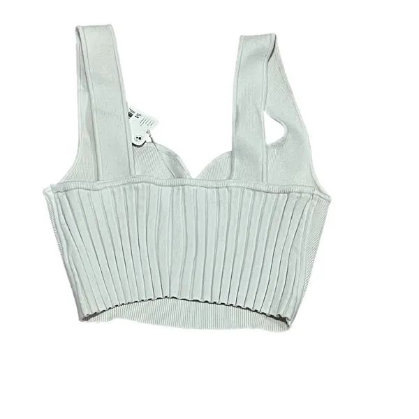 Free People Intimately Tank Top Womens M Ivory Sweetheart Corset Crop - Image 5