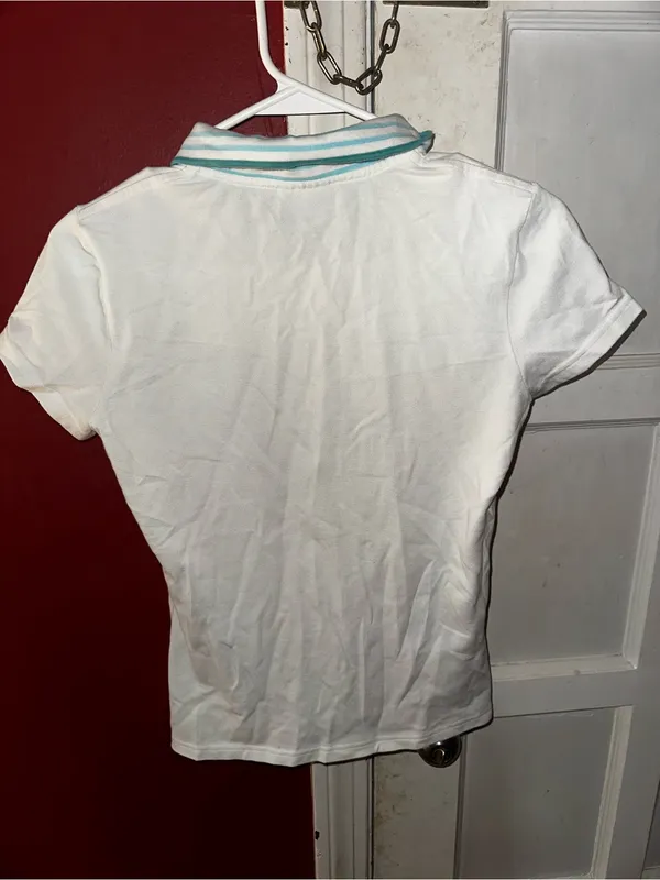 Lacoste Womens White Slim Fit Cotton Stretch Pique Short Sleeve Polo Shirt F4811 - Image 4