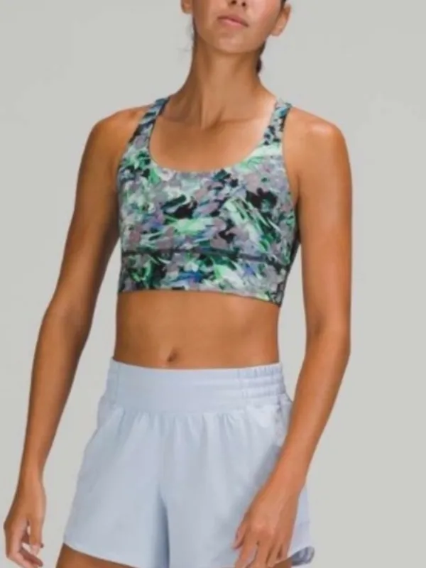 Lululemon Energy Long Line Bra in Rapid Flourish Multi - Image 10