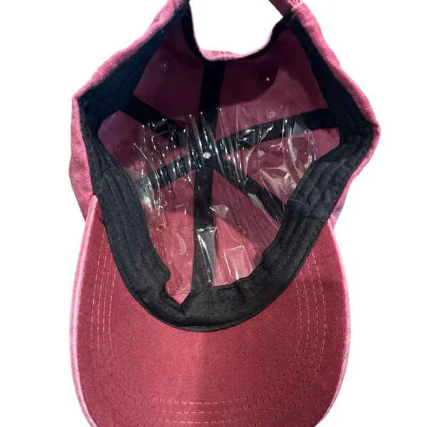 Boutique Women’s Berry Color Washed Hot Mess Hat - Image 3