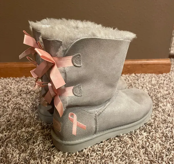 UGG Shiny Bailey Bow Boots - Breast Cancer Awareness Edition - Image 5