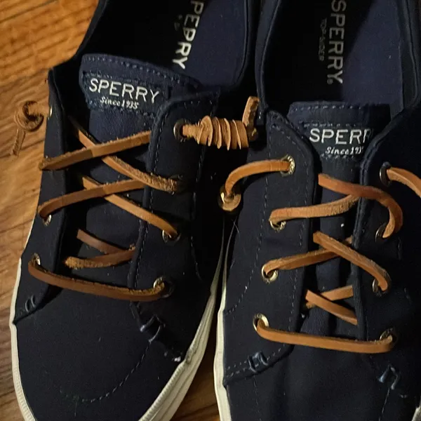 Sperry Top-Sider Slip on Boat Shoes Women 7.5 Navy Blue Ladies STS81904 - Image 2