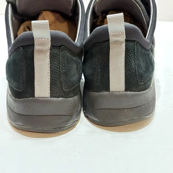 Aravon Shoes Womens 10D Pyper Plain Toe Sneakers Black Leather Lace Up Comfort - Image 3