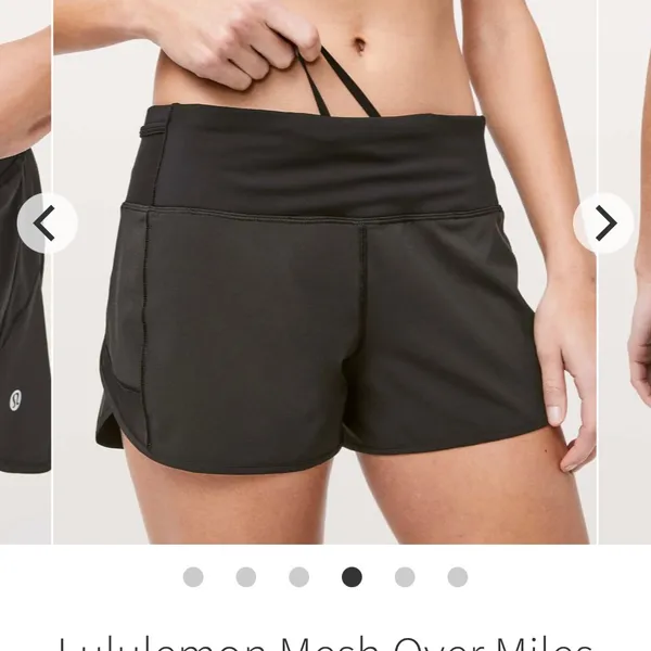 LULULEMON Mesh Over Miles Run Shorts BLACK 3" Running Yoga Swift Ultra Size 4 - Image 6