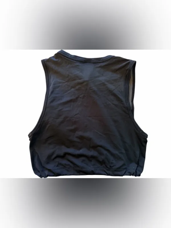 Gymshark Black Seamless Cropped Muscle Tank - Image 2